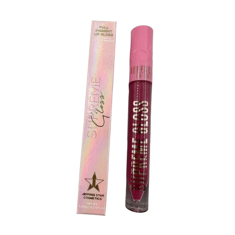 Jeffree Star Supreme Gloss Full Pigment Lip Gloss PLEASE FORGIVE ME .172oz Mauve